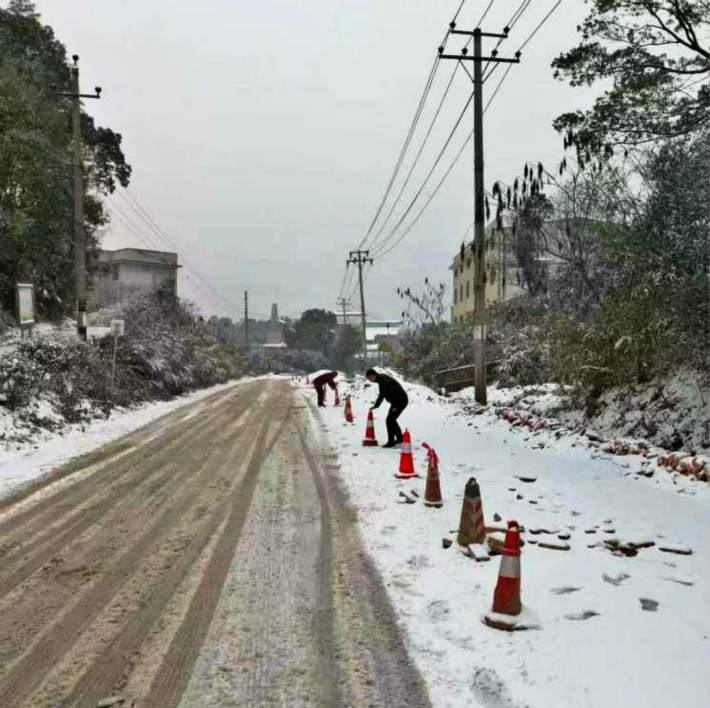 嚴冬時節(jié)，茶馬線（X002）項目工作進展順利